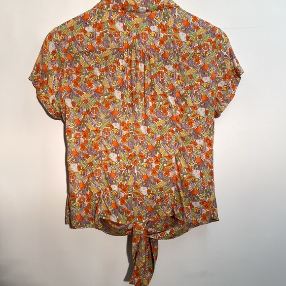 Maeve by Anthropologie - floral citrus blouse. Size 4 - Picture 2 of 8